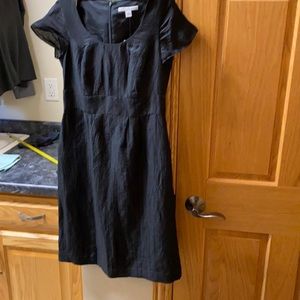 Black capped sleeve summer dress